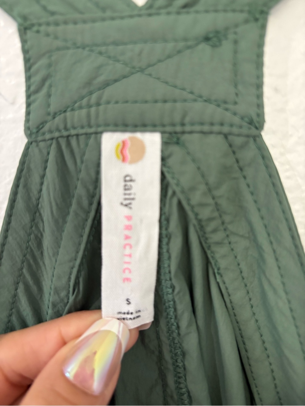 Anthropologie Daily Practice Free Fall Midi Dress Green Size S - Picture 6 of 14
